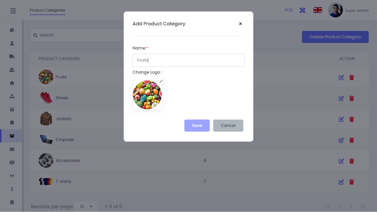 Add Product Category